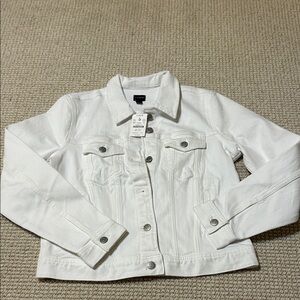 Women’s J Crew White Denim Jacket NWT Small $118